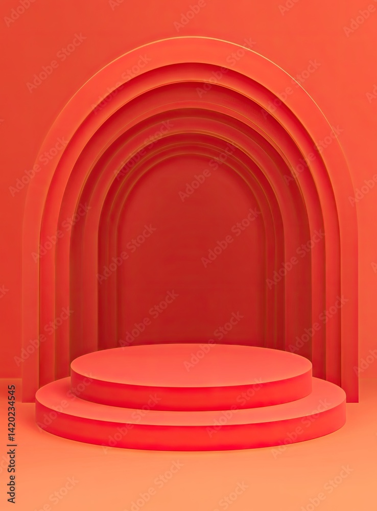 Geometric podium display Geometric podium display