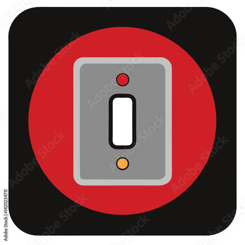 light switch with off symbol
