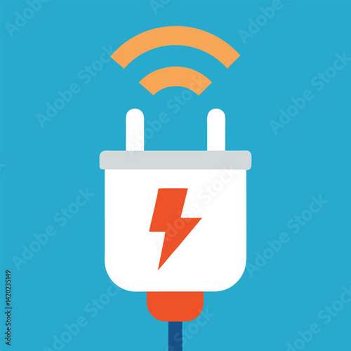 smart plug with lightning icon energy control