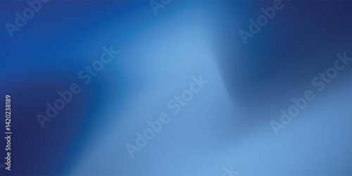 Abstract dark blue gradient background. Dark scene with curved waves of smoke or fog reflecting soft light, Black drop cool feeling of cold and cool underwater water. background eps10