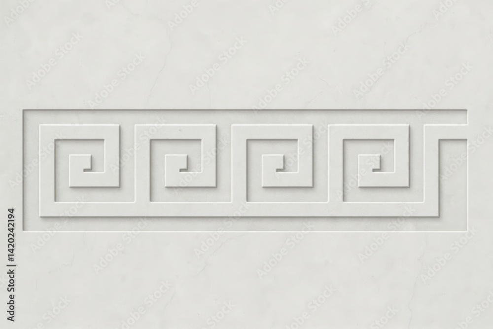 Greek Key Patterns in Marble Texture with Classical Sophisticated Design Greek Key Patterns in Marble Texture with Classical Sophisticated Design