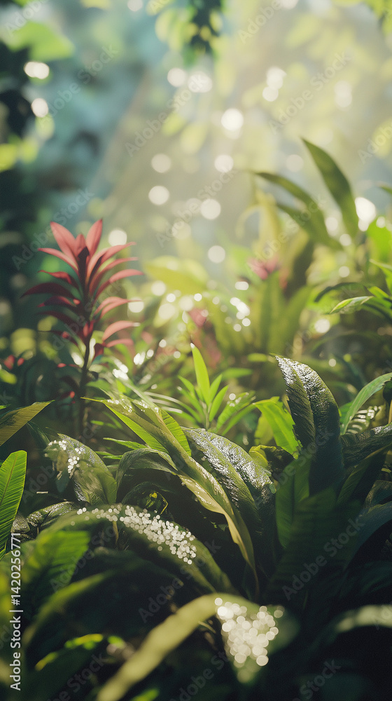 Fototapeta premium tropical jungle background