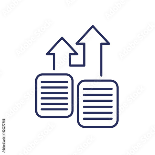 export data line icon, vector