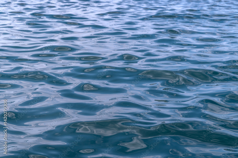 Water blue sea. Ocean wave surface. Abstract nature texture. Lake waves.