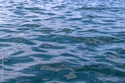 Obraz na płótnie Water blue sea. Ocean wave surface. Abstract nature texture. Lake waves. w salonie