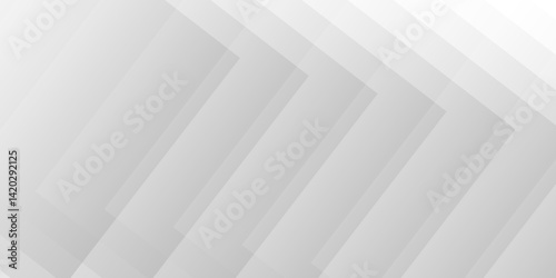 Modern Abstract white background design with layers of textured white transparent material, Minimal geometric white light background Abstract white monochrome vector. Abstract graphic Banner design.	
