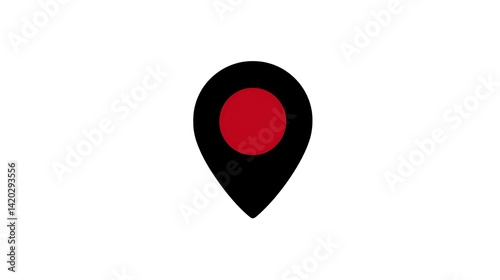 Simple Location Pin Icon Graphic for Mobile App Map Navigation and Mapping Interface Element Use. Free Download Simple Location Pin Icon Graphic for Mobile App Map Navigation and Mapping Interface Element Use. - GFXLoad