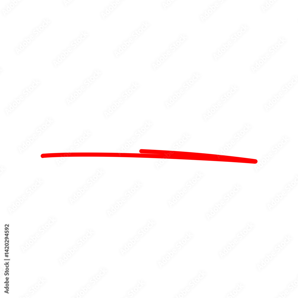 Grunge red strike through and underline Grunge red strike through and underline