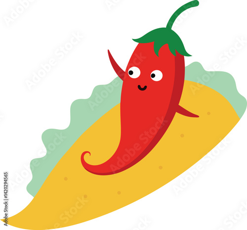 hot chili pepper cartoon