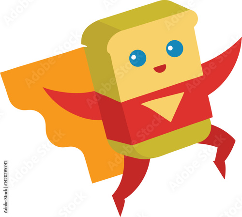 funny monster with a banner