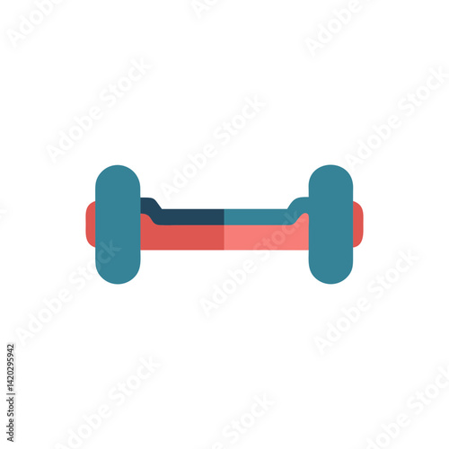 Simple Dumbbell Icon Fitness Weight Training Workout Illustration