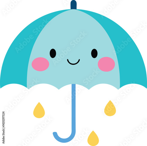 vector illustration of a umbrella