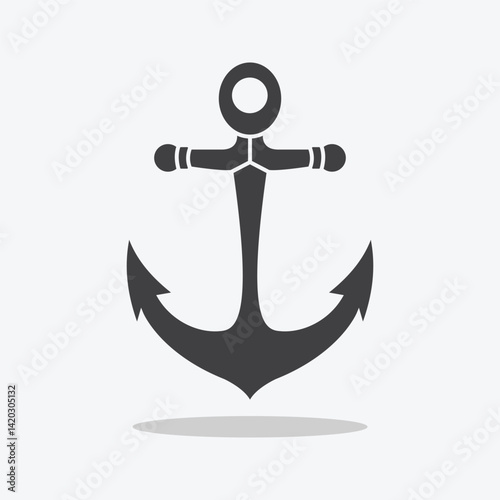 Anchors icon on white background. eps10