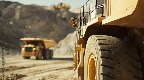 Logistics coordinator in lithium mine verifying transport schedules. Featuring efficiency and organization