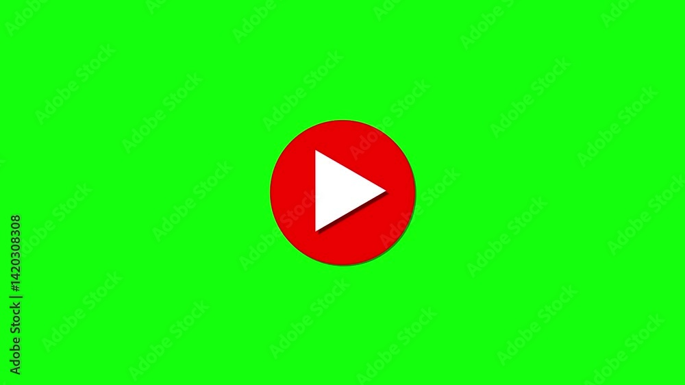 play icon, video play icon for website and mobile design animation on black background. glowing play button animation. Press to play. On black background .Video, play button icon animation