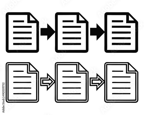 Copy icon set