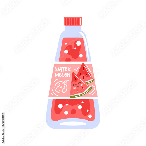 Stylish Watermelon Drink Bottle sporting a delightful Fresh Fruit Design perfect for summer