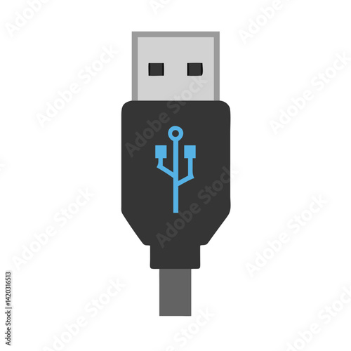 USB Connector: An eye-level shot showcases the universal serial bus (USB) connector, highlighting its role in data transfer and device connectivity.
