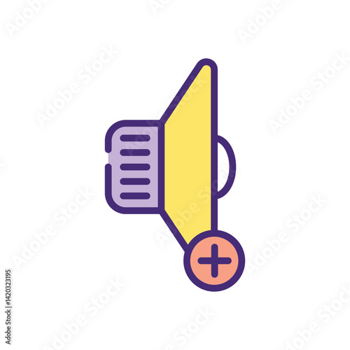 Volume  Icon vector stock illustration