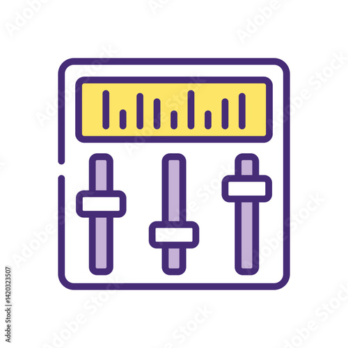 Equalizer  Icon vector stock illustration