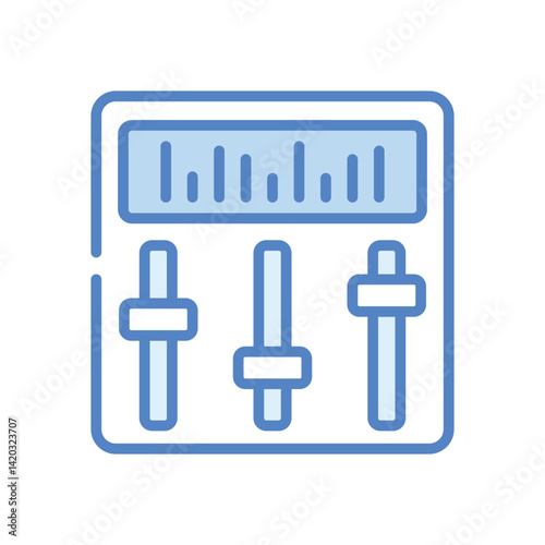 Equalizer  Icon vector stock illustration