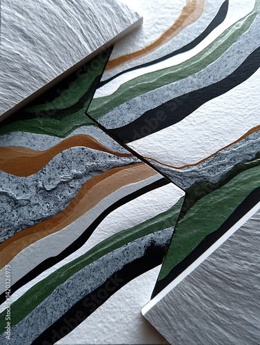 Abstract layered design photo