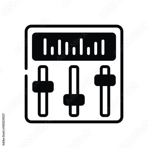 Equalizer  Icon vector stock illustration