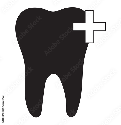 Tooth icon set. Dentistry symbol. Medical sign. Dentalhealth. Tooth sign. Clean tooth. vector illustration on white background