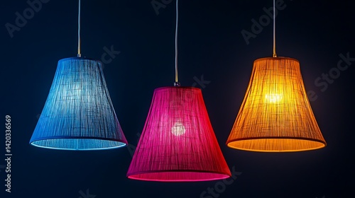 A colourful light bulbs on the wall
