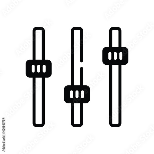 Equalizer  Icon vector stock illustration