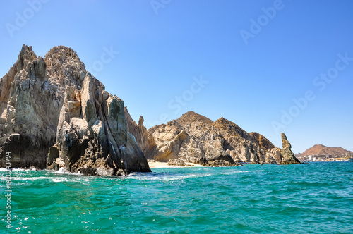 Obraz na plátně Sea and rocks in Los Cabos, Mexico
