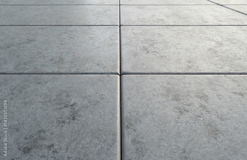 Coating with modern textured paving tiles of square shape. Cement concrete material, gray color. Seamless pavement, sidewalk, path or road surface. Good for urban outdoor background design. Coating with modern textured paving tiles of square shape. Cement concrete material, gray color. Seamless pavement, sidewalk, path or road surface. Good for urban outdoor background design.
