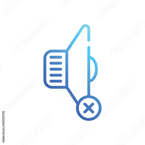 Mute  Icon vector stock illustration