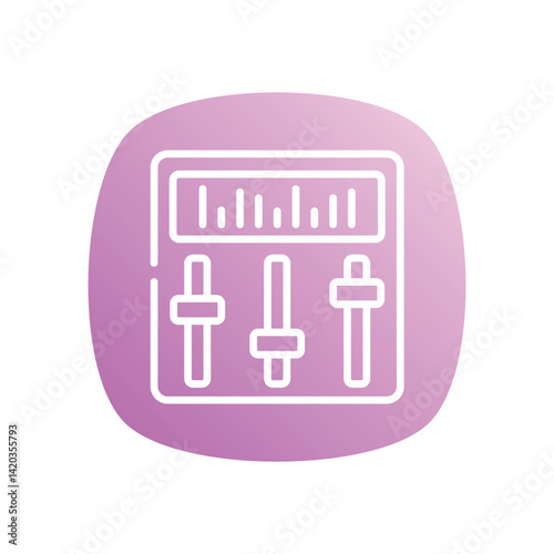 Equalizer  Icon vector stock illustration