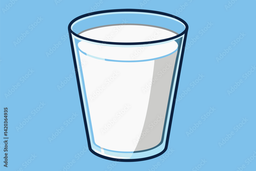 Glass filled with a creamy beverage showcasing a clean, minimal design in a light and refreshing color palette Glass filled with a creamy beverage showcasing a clean, minimal design in a light and refreshing color palette