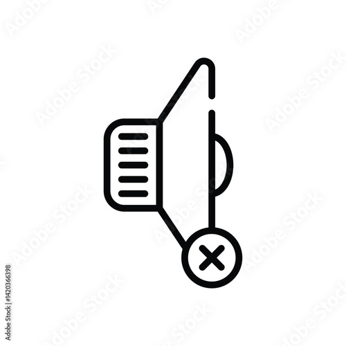 Mute  Icon vector stock illustration