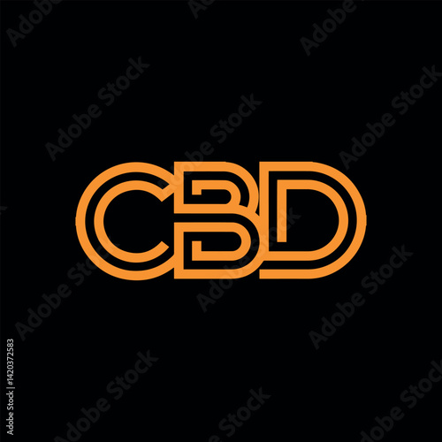 marijuana cbd health logo design vector