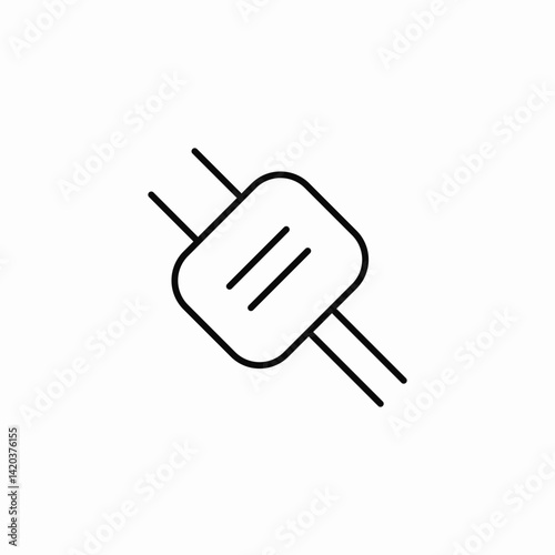 electrical power plug icon sign vector