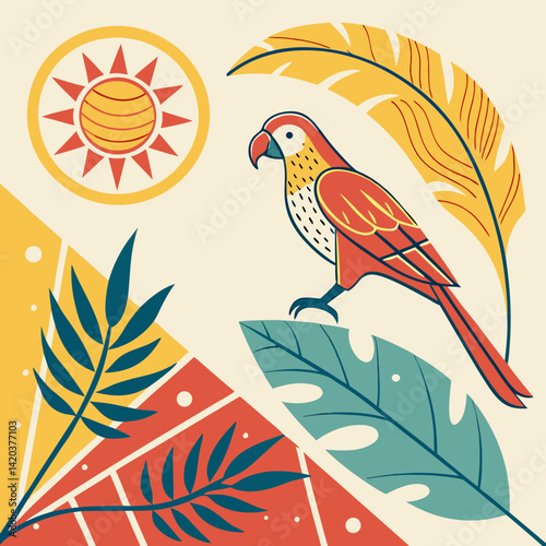 Attention-grabbing colors and shapes that draw the eye naturally
