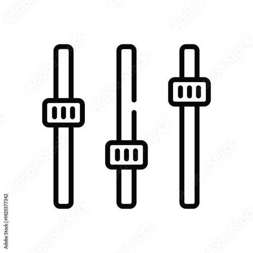 Equalizer  Icon vector stock illustration