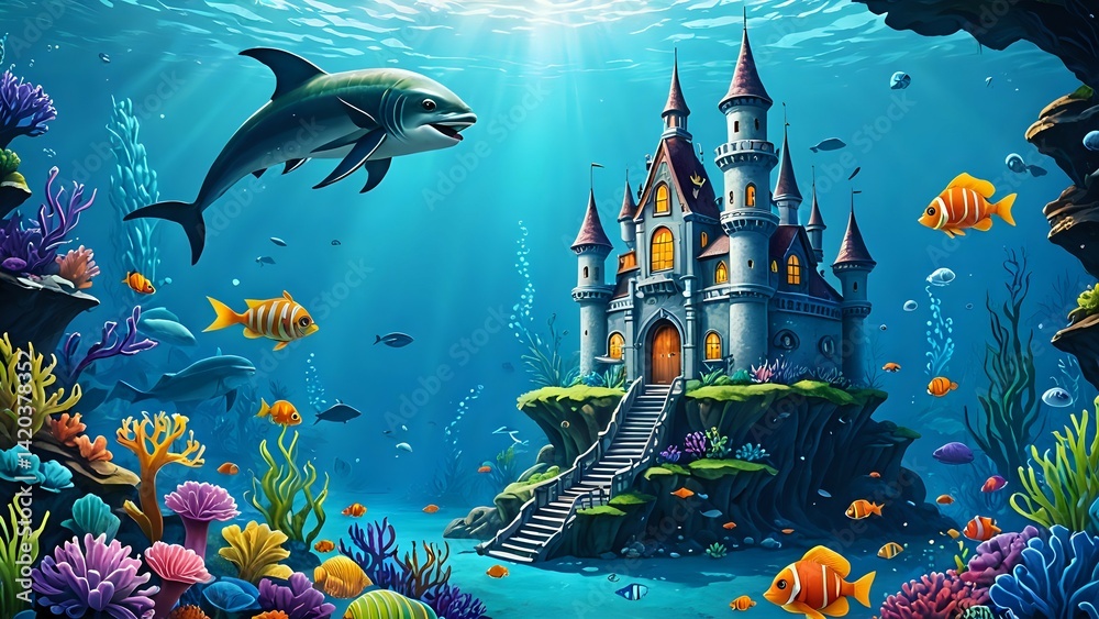 Obraz premium tropical fish in aquarium