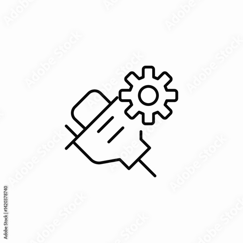 tool configuration settings icon sign vector