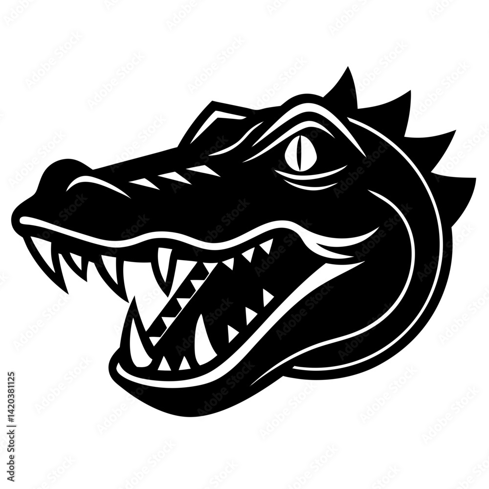 Fototapeta premium vector illustration of a crocodile