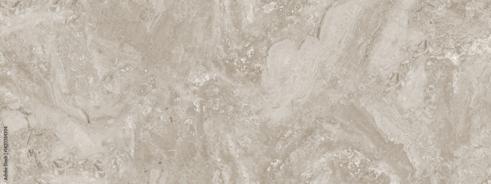 Naklejka premium Beige Colored Marble Texture Background, Ceramic Tile Design For Bathroom. abstract natural marble texture high resolution.