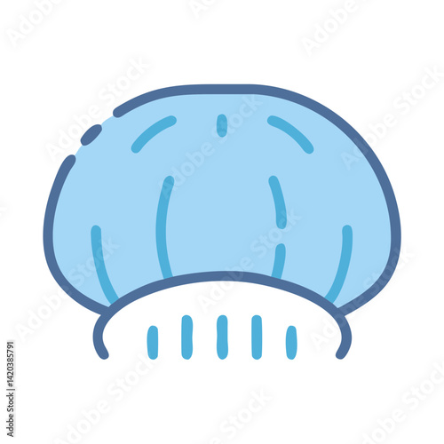 Iconic Blue Shower Cap for Bathroom Protection