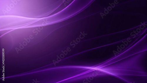 Fototapeta Naklejka Na Ścianę i Meble -  Sophisticated and sleek purple background with light energy wave for business presentation use, purple background or wallpaper, modern design, digital backdrop, abstract gradient illumination