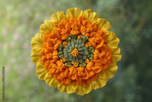 Vibrant Wallflower Blooms: Yellow and Orange Blossoms in a Sunlit Spring Garden