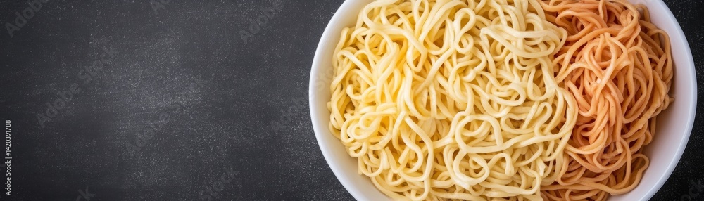 Bowl of Noodles Yellow and Orange, Culinary ,Asian Food Bowl of Noodles Yellow and Orange, Culinary ,Asian Food