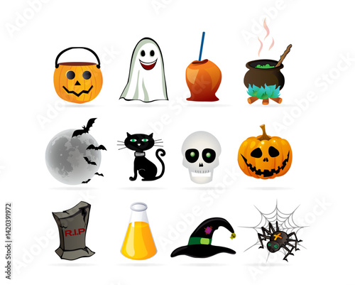 halloween pumpkin set