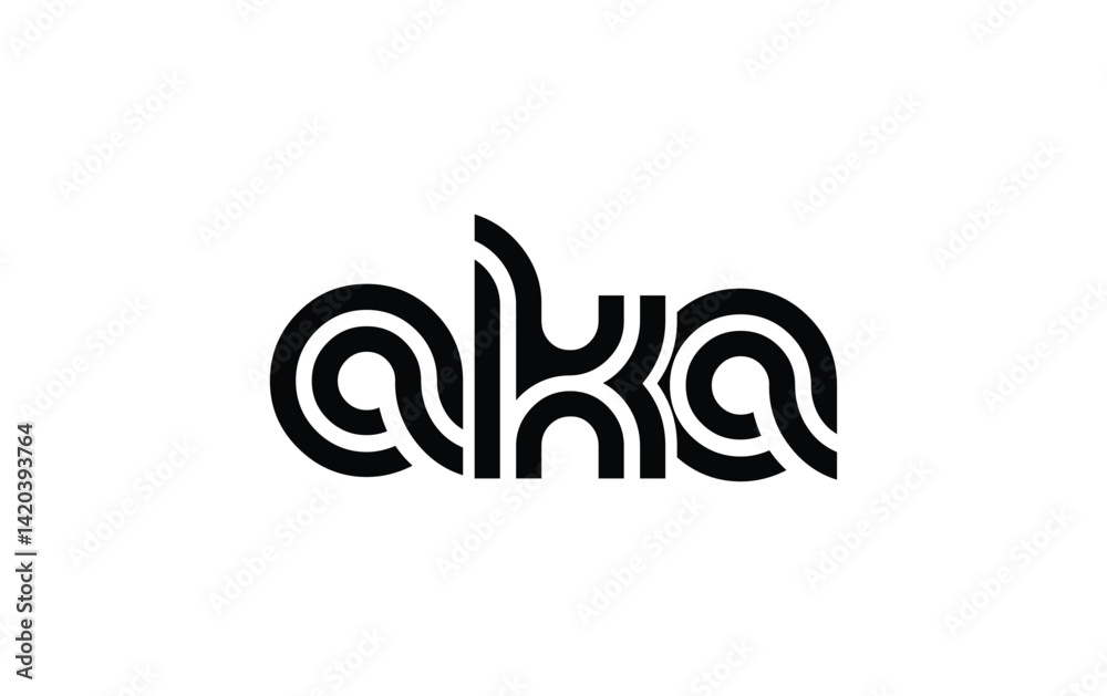 AKA Creative Unique Modern Letter Logo Design. Stylized logo featuring a unique letter design, presenting abstract minimalist aesthetics and modern appeal. AKA Creative Unique Modern Letter Logo Design. Stylized logo featuring a unique letter design, presenting abstract minimalist aesthetics and modern appeal.